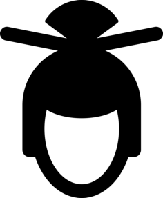 Chinese Woman Hairstyle Icon Svg Vector, Free Vectors File